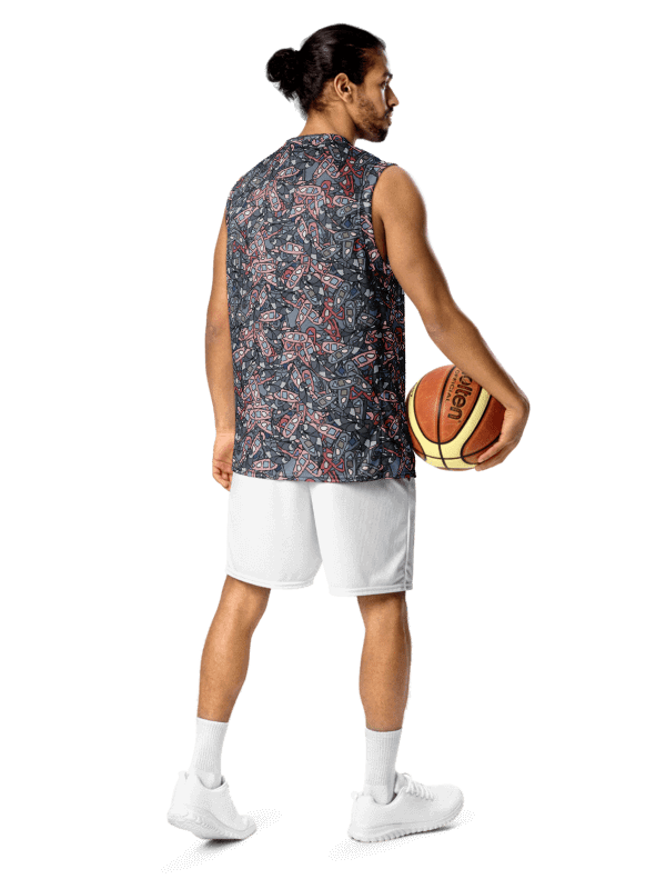 Shapes in Motion | Recycled Unisex Basketball Jersey product image (3)
