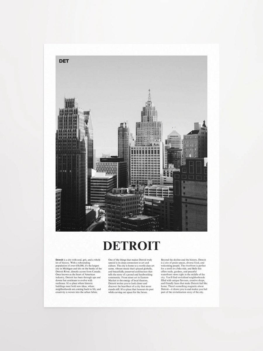 Detroit 02 Newspaper Poster product image (11)