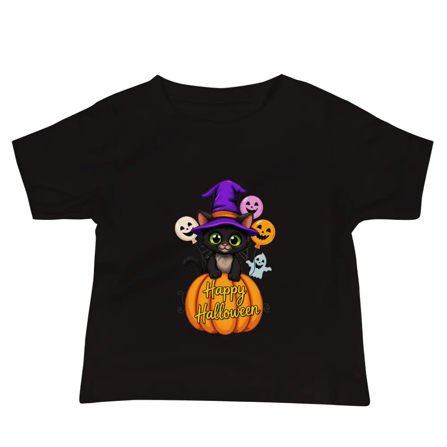Witchy Cat Halloween Baby Tee product image (3)
