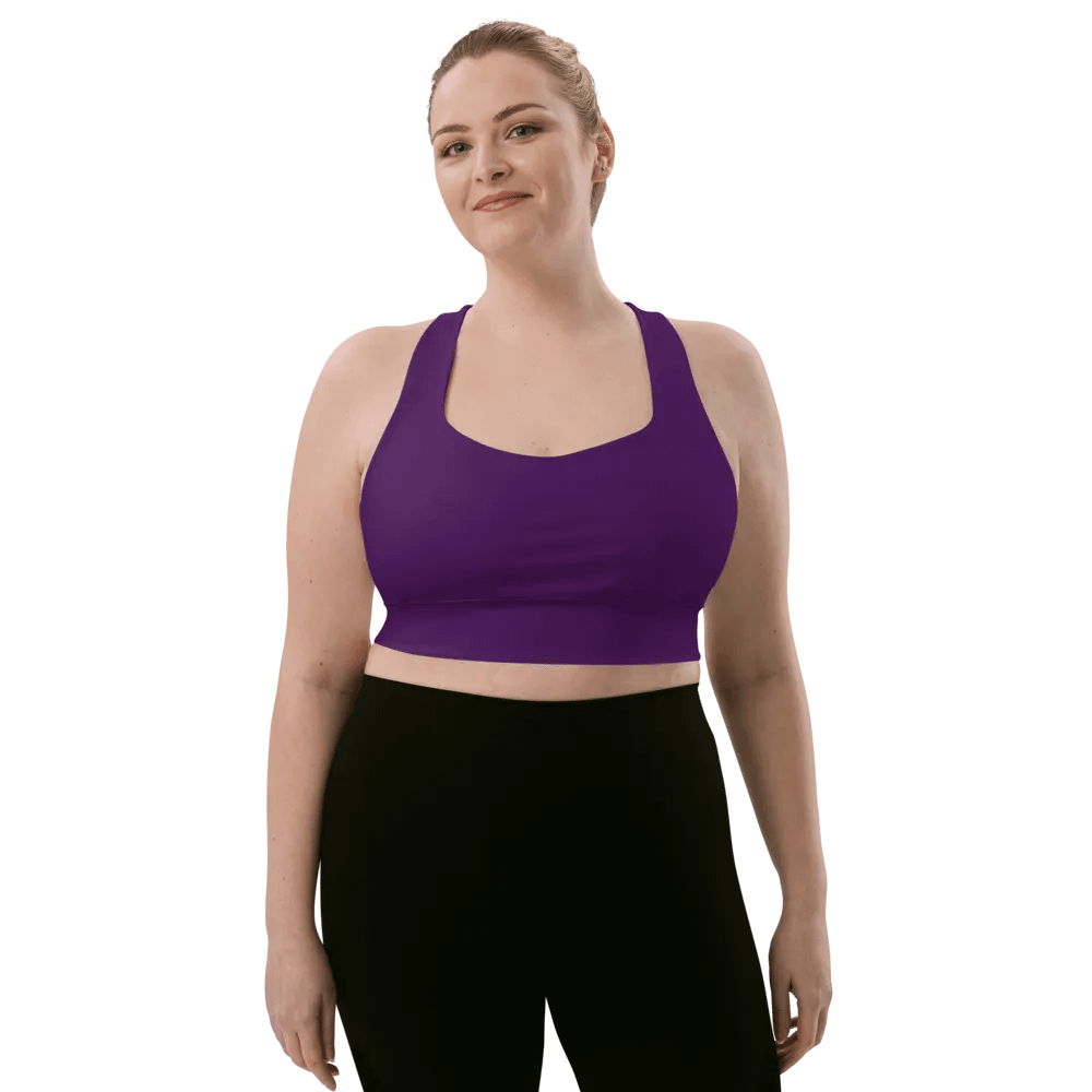 Plum Longline Sports Bra product image (1)