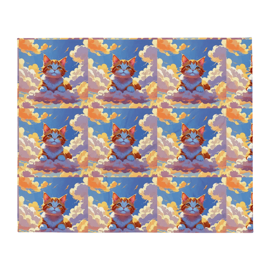 cozy cat blanket product image (2)