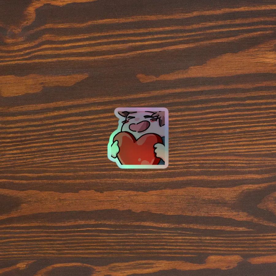 Chaabbz Heart Holographic Emote Sticker product image (3)