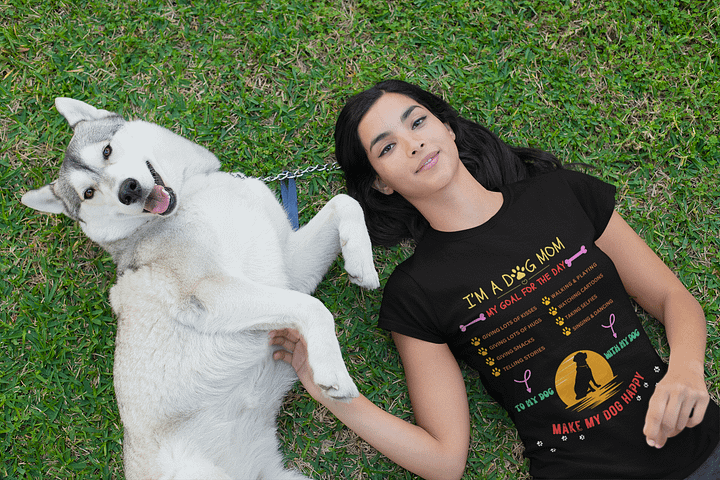 Dog Mum Dog Lover T- Shirt product image (2)