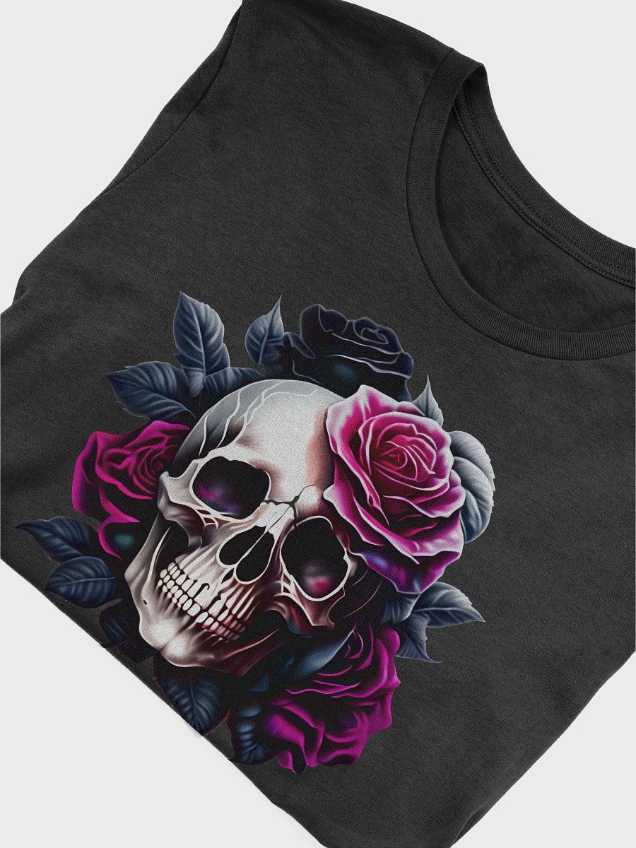 Skull Flower Magenta T-shirt product image (4)