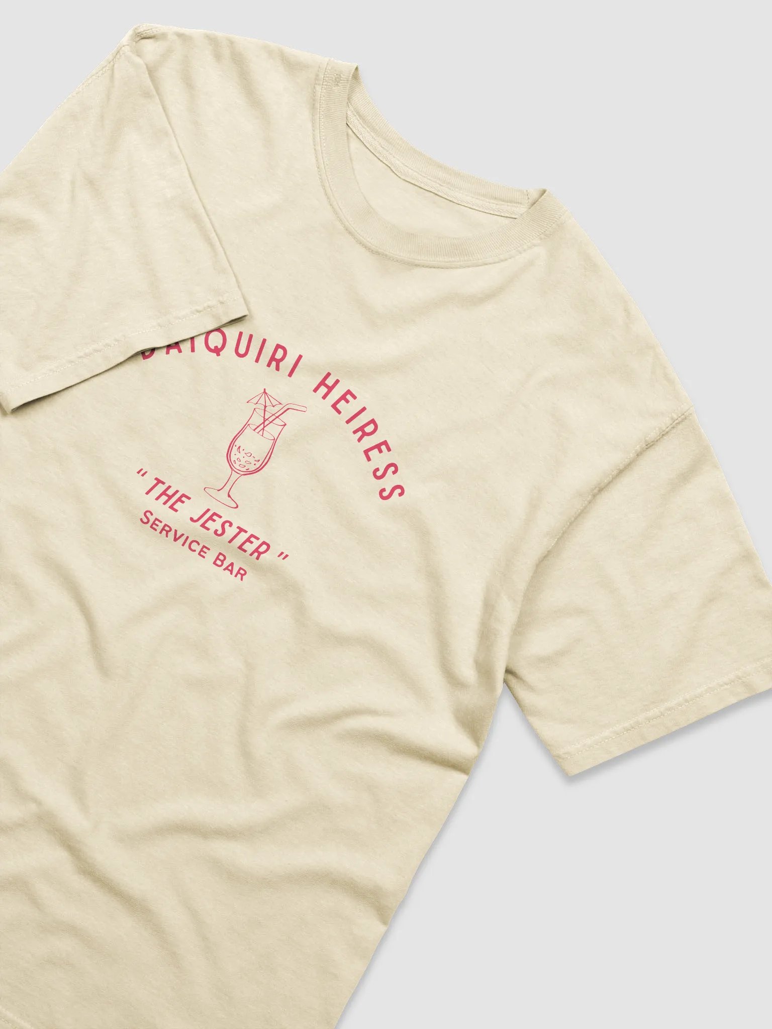 CHECK PLEASE! DAIQUIRI TEE - WHITE-IVORY product image (3)