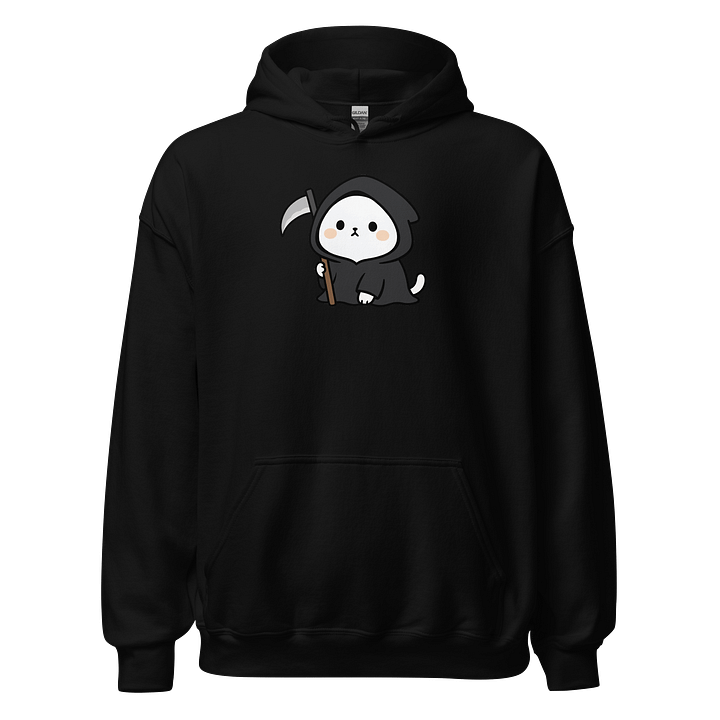 Kawaii Grim Reaper Cat – Cute Spooky Skeleton Cat Art product image (1)