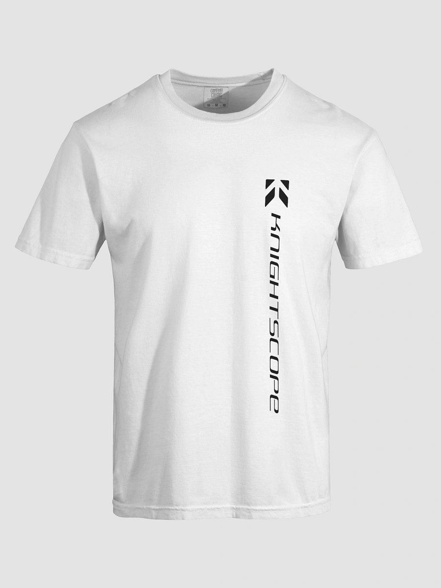 Knightscope Vertical Emblem Comfort Tee - Black on White product image (5)