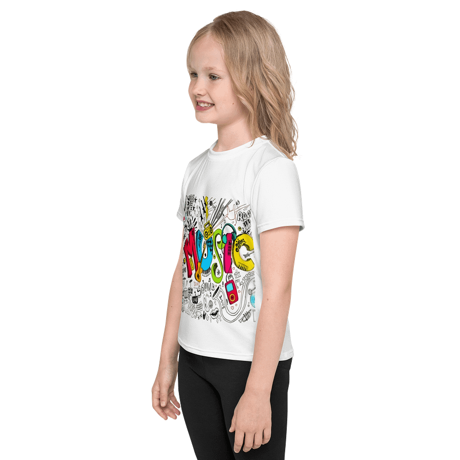Kids Crew Neck T-Shirt Music Icons All-Over Print product image (3)