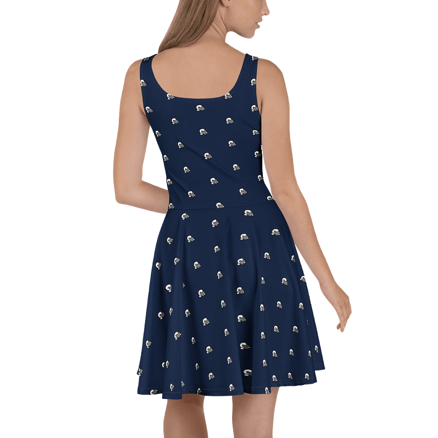 Blue Polka Dot Skater Dress product image (5)