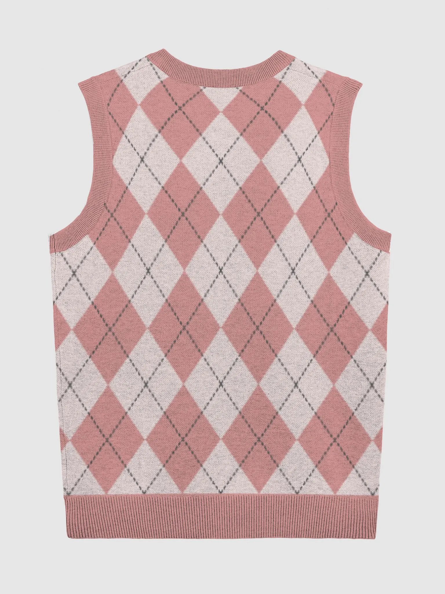 dl jacquard-knitted V-neck product image (2)
