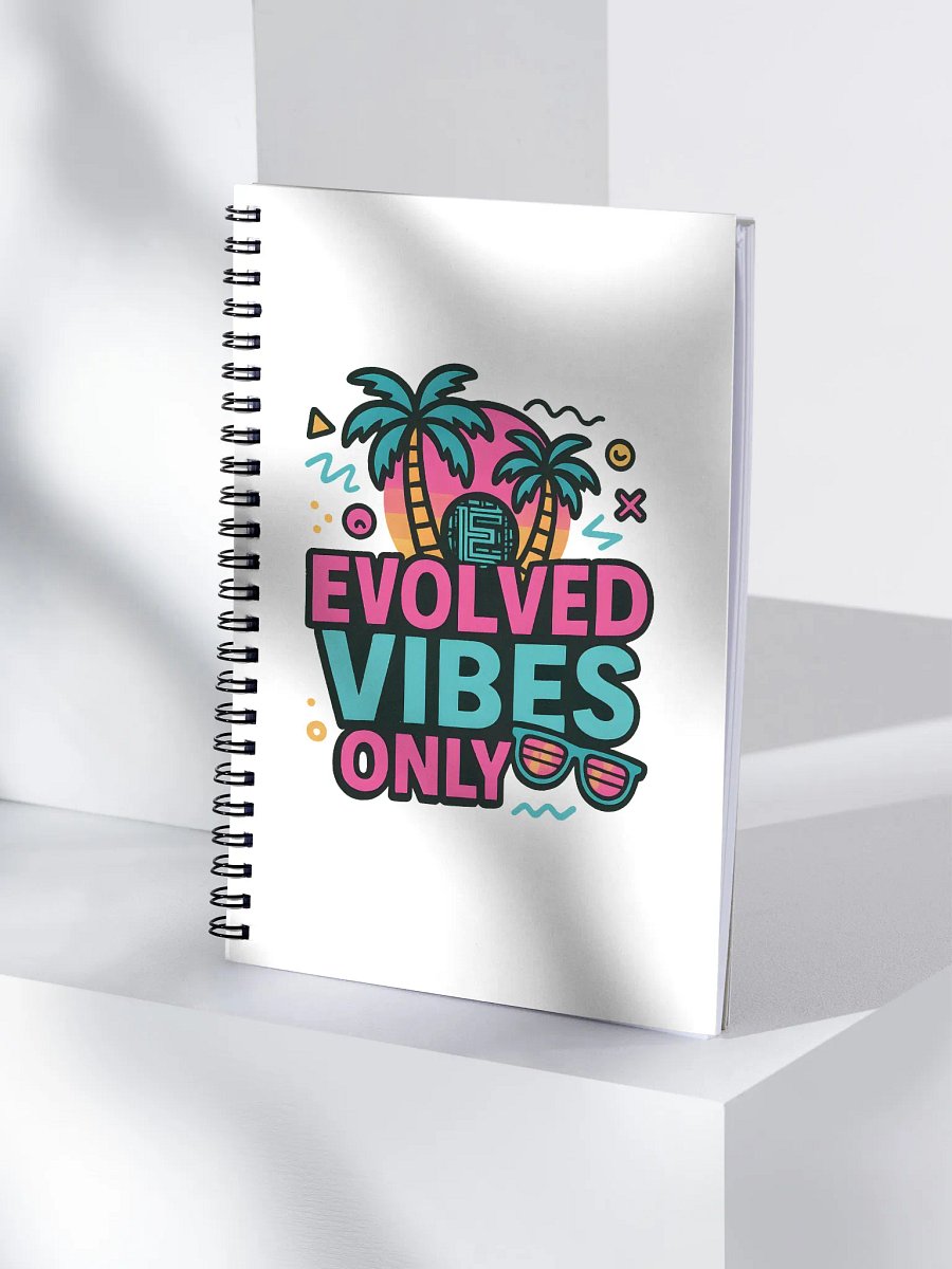 Evolved Vibes Spiral Notebook product image (4)
