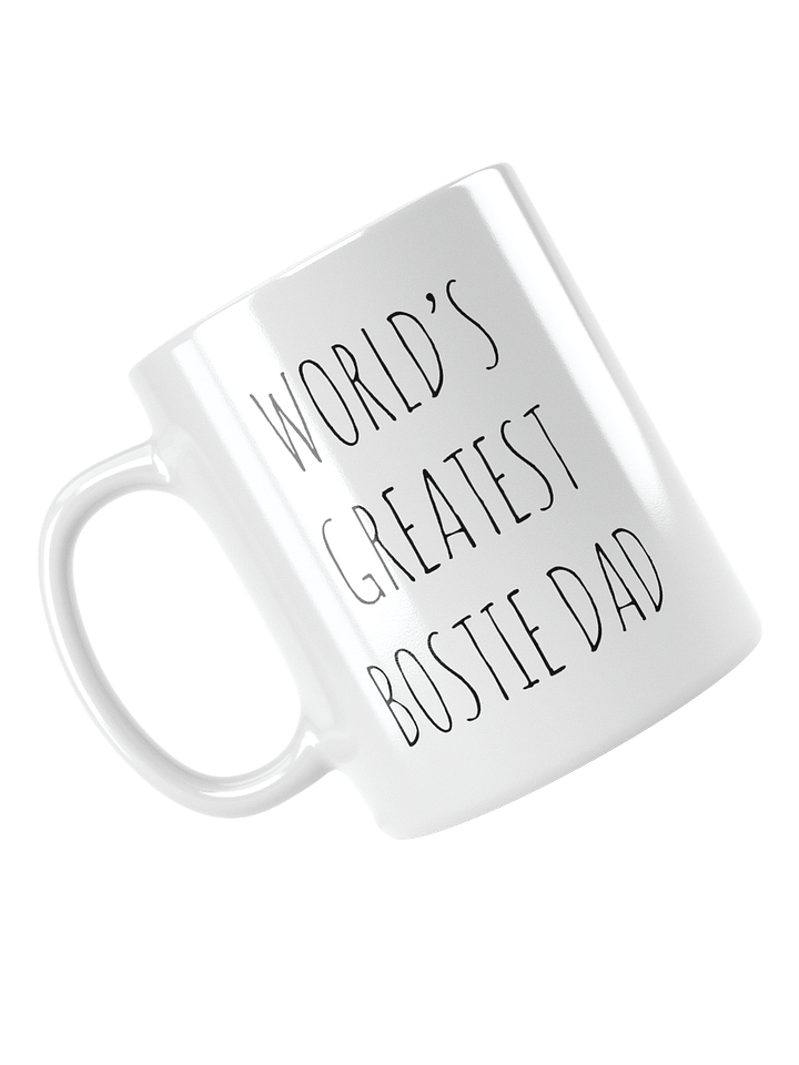 World's Greatest Bostie Dad Minimalist Rustic Chic Mug product image (1)