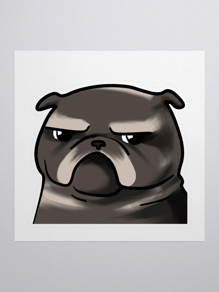 Grumpy Pug Sticker product image (1)