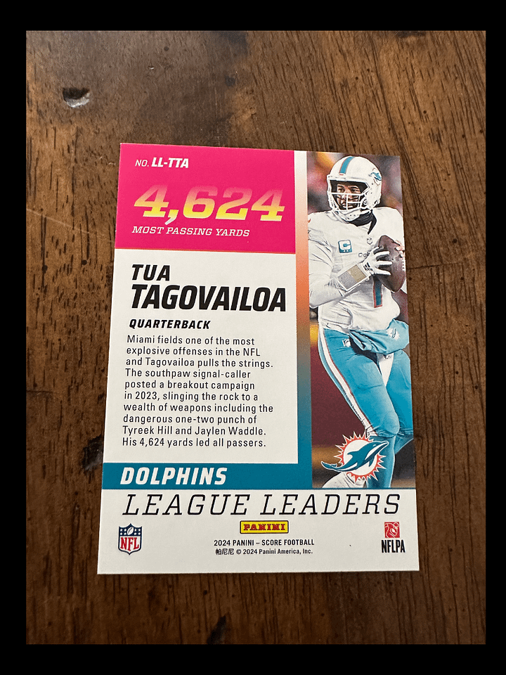 Tua Tagovailoa Passing Yard Leader product image (2)