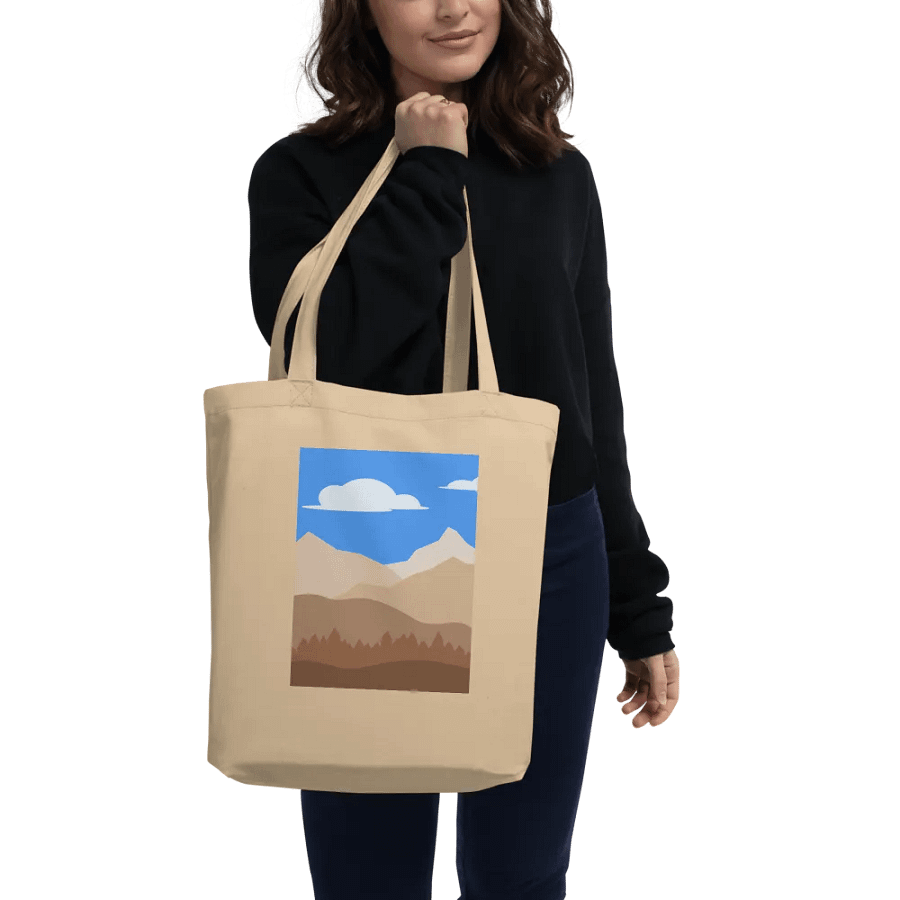 Mountain Valley Eco-Friendly Tote Bag product image (2)