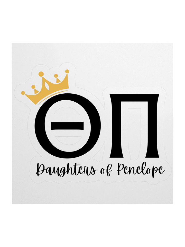 Theta Pi sticker (black) product image (1)