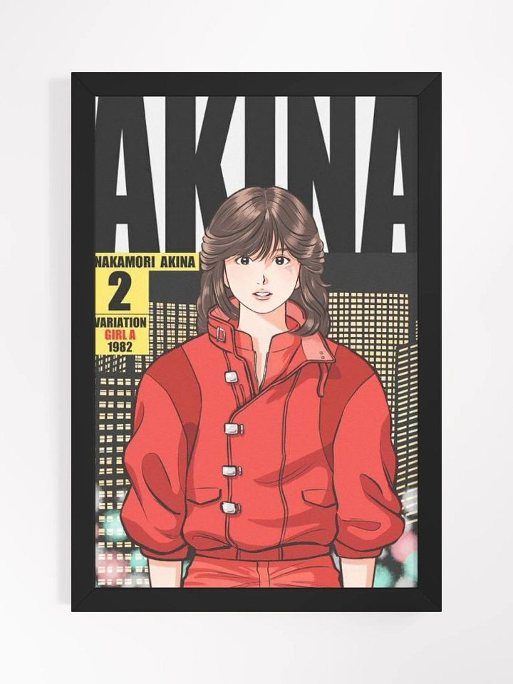 Nostalgic Akina - 1980s Iconic Style Framed High-Quality Matte Poster product image (1)