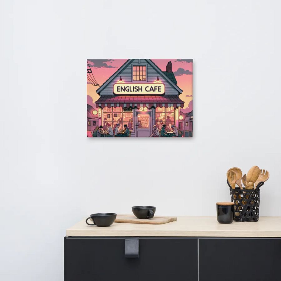 English Cafe and Chill Canvas product image (10)