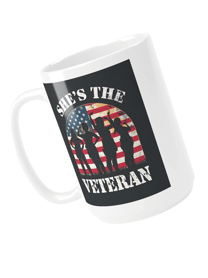 She’s The Veteran Glossy Coffee Mug product image (2)
