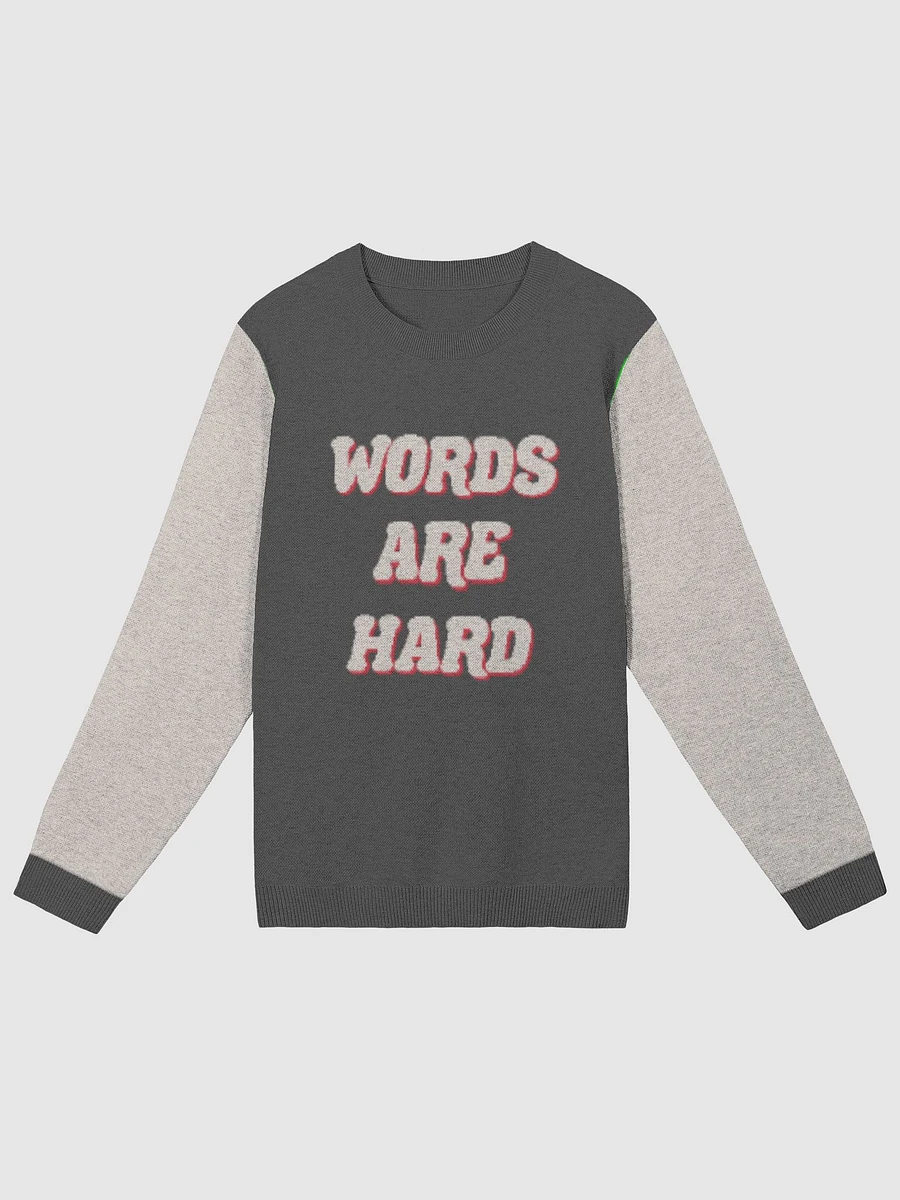 Words Are Hard Retro Sweater product image (4)