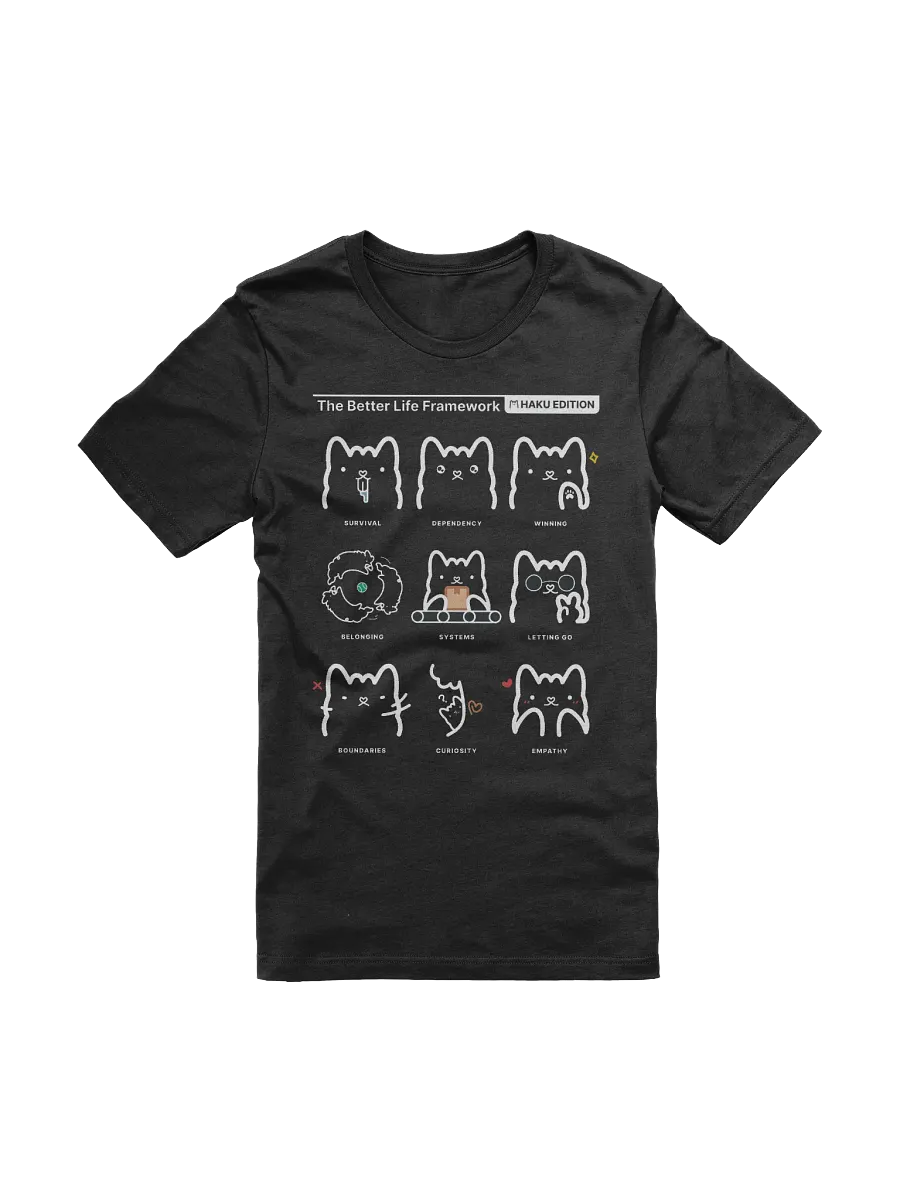Better Life Framework Tee (HAKU) [BLACK] product image (1)