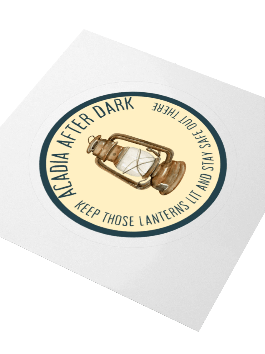 Acadia After Dark Lantern Sticker - Stay Safe Out There product image (8)