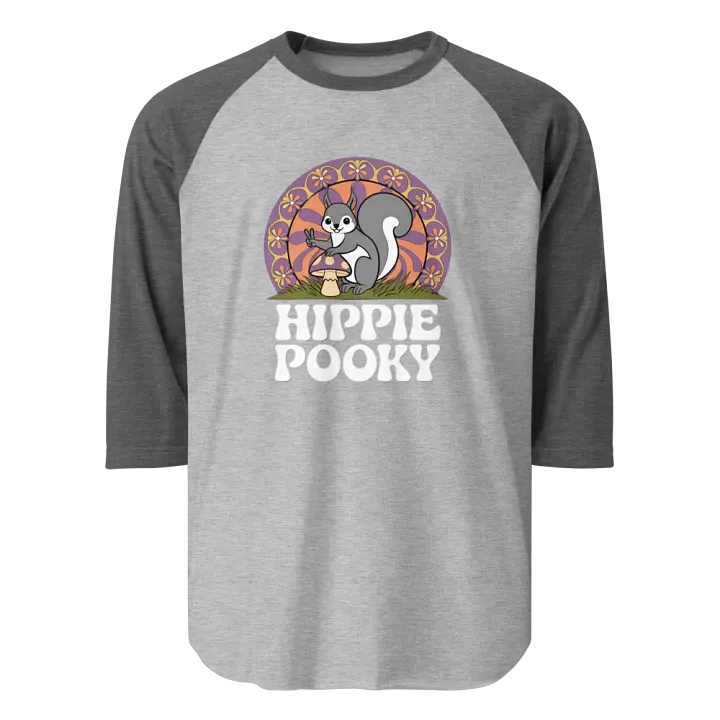 Hippie Pooky Peace Sign Raglan Tee product image (1)
