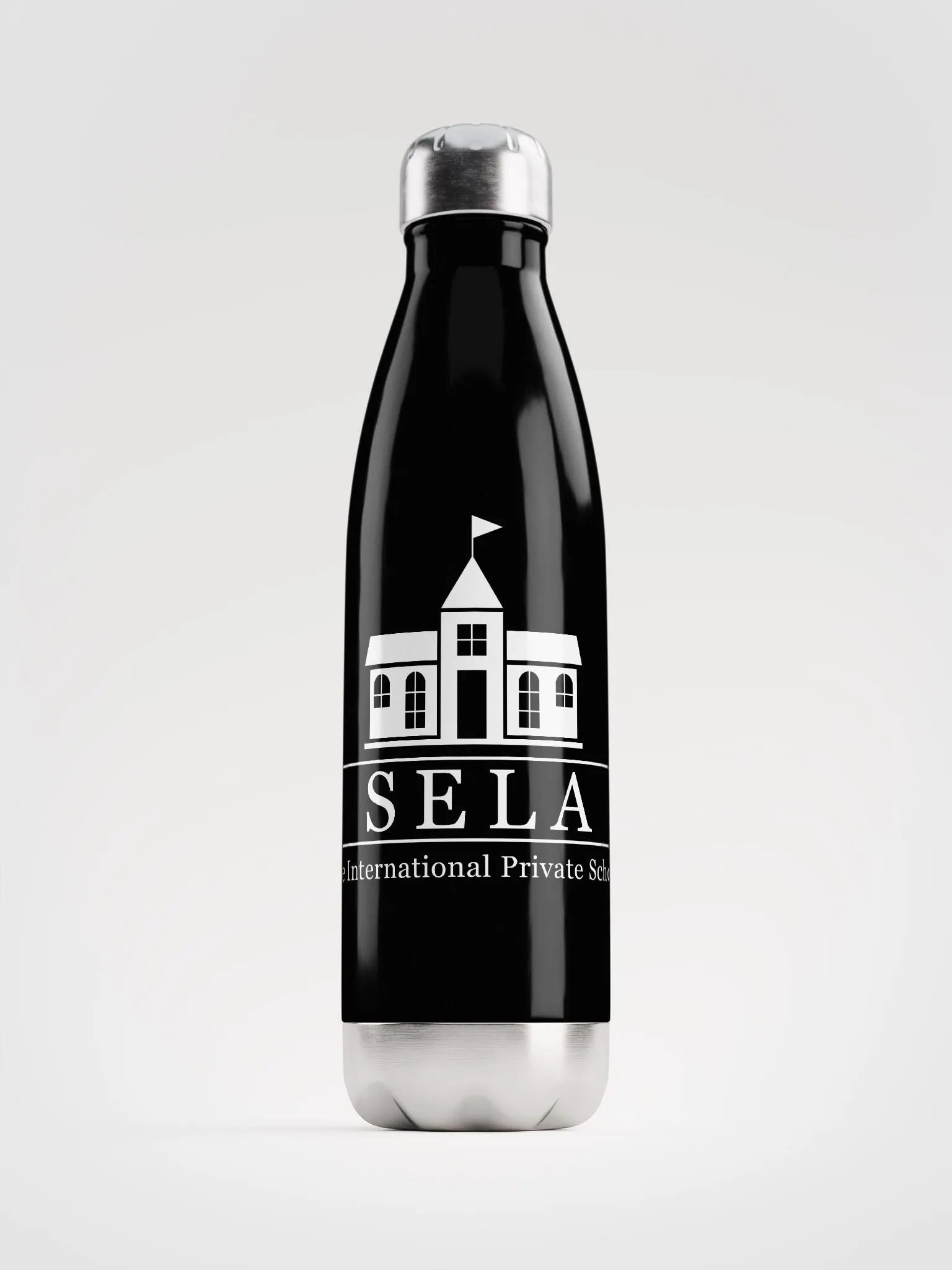 SELA Stainless Steel Water Bottle (black) product image (1)