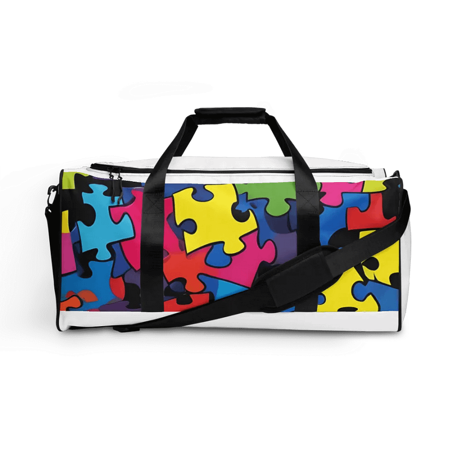 Vibrant Puzzle Pieces Duffle Bag product image (1)
