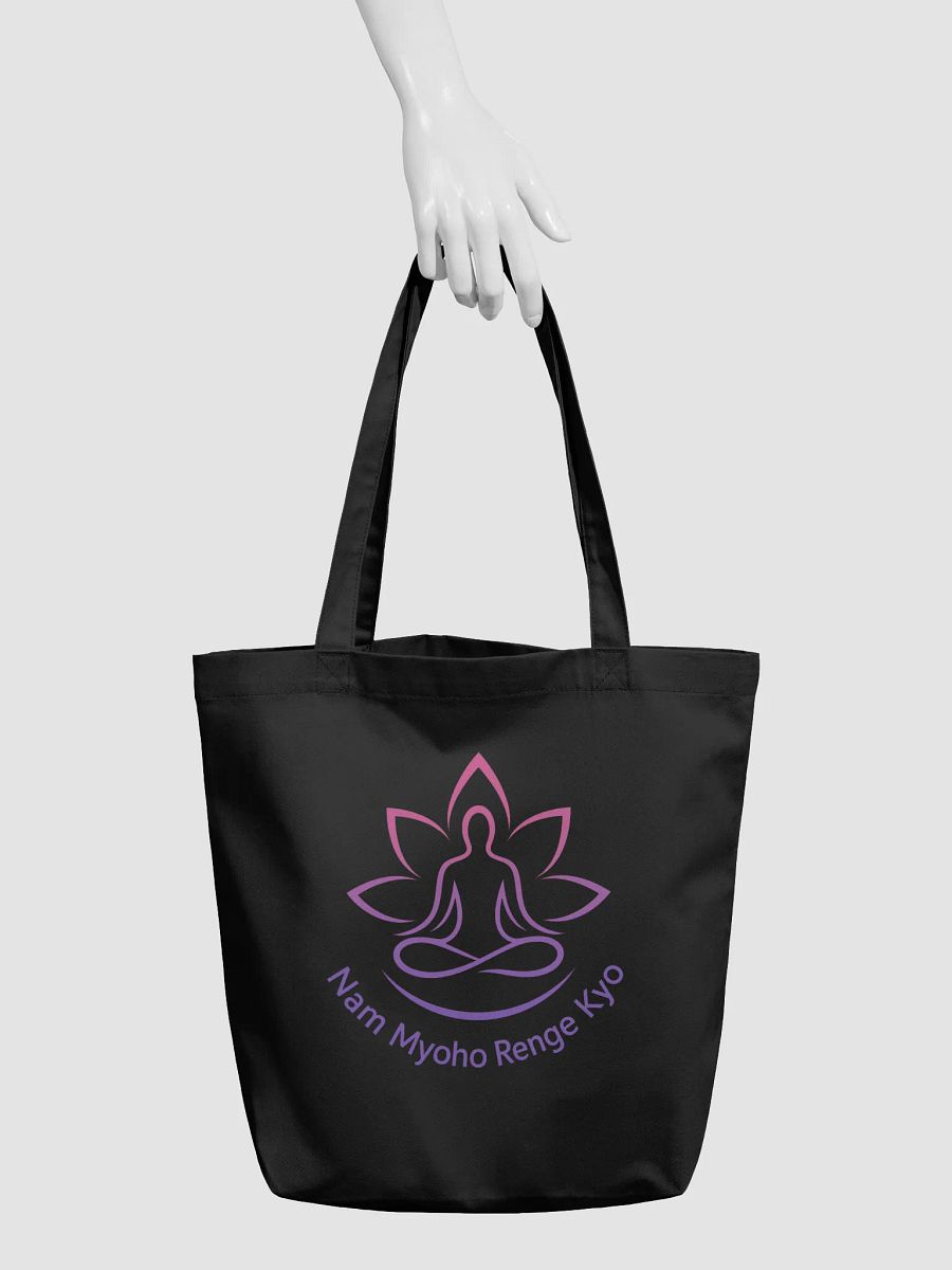 Eco Tote Bag – Organic Cotton Buddhist Meditation Tote product image (3)