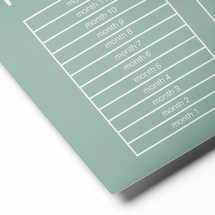 ANNUAL RENT TRACKER (white design 4) product image (2)