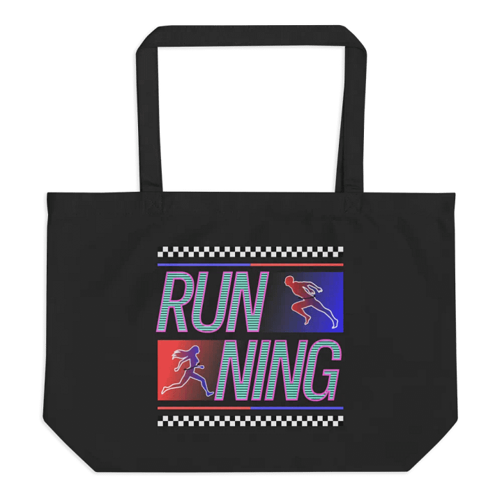 Running Stripes Bold Figures Tote product image (1)