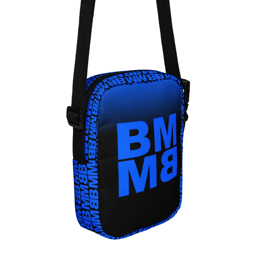 Blue Man Fans Hand Print Messenger Solo Bag product image (3)