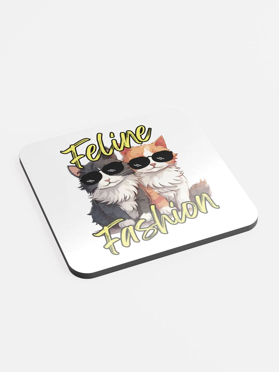 Feline Fashion Cool Cat Cork Coasters product image (2)