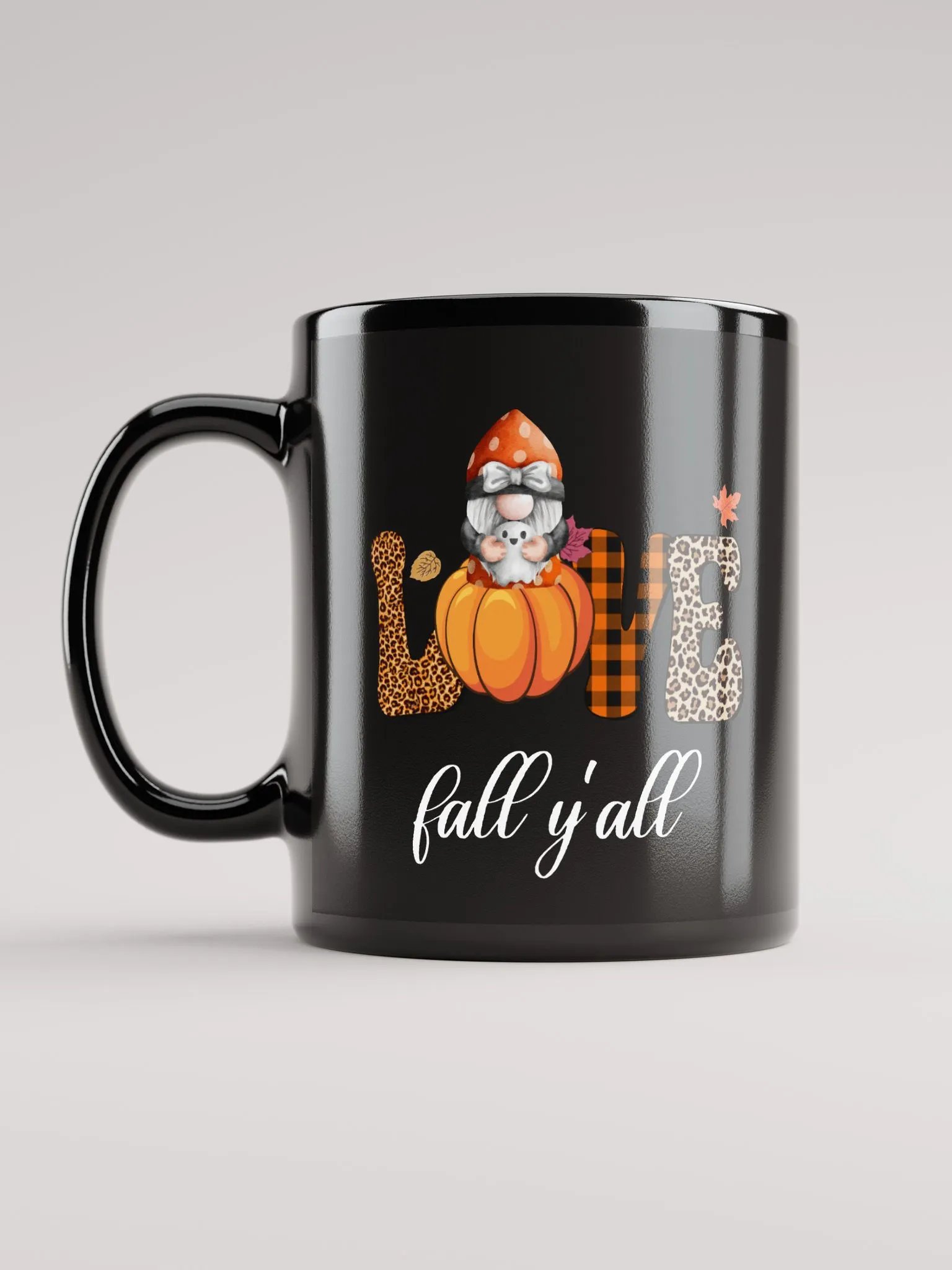 Halloween Gnome and Ghost Love Fall Y'all Mug product image (7)