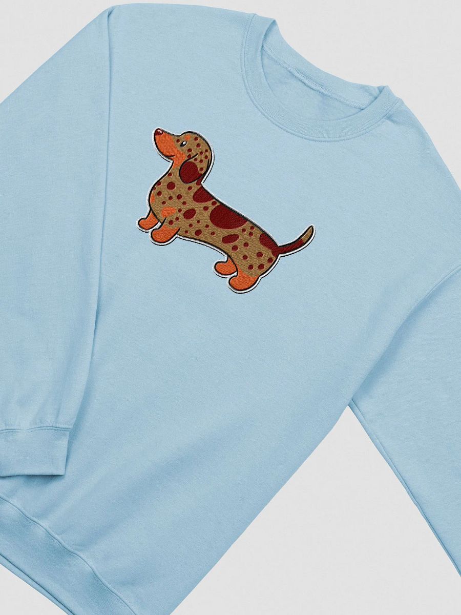 Cheerful Dachshund Cartoon Embroidered Crewneck product image (4)