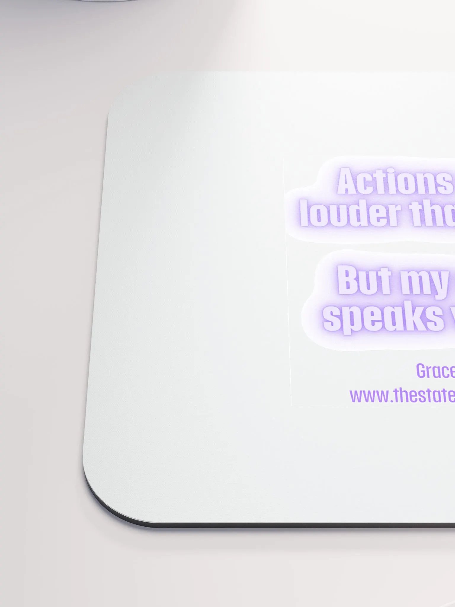 FUNNY DESK MATS 4 U - “Actions speak louder than words. But my eye roll speaks volumes.” product image (6)
