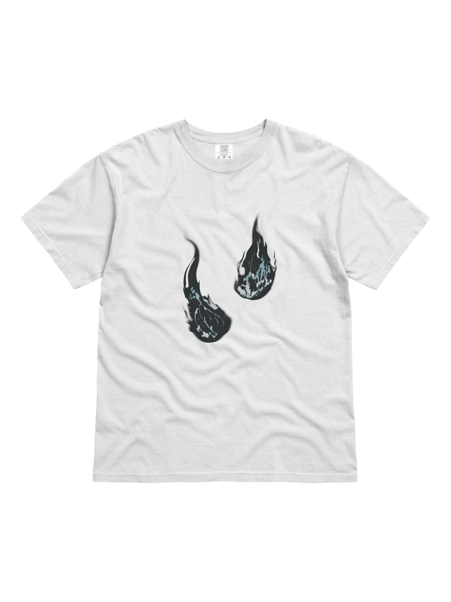 JJK White T-Shirt Black Flame product image (5)