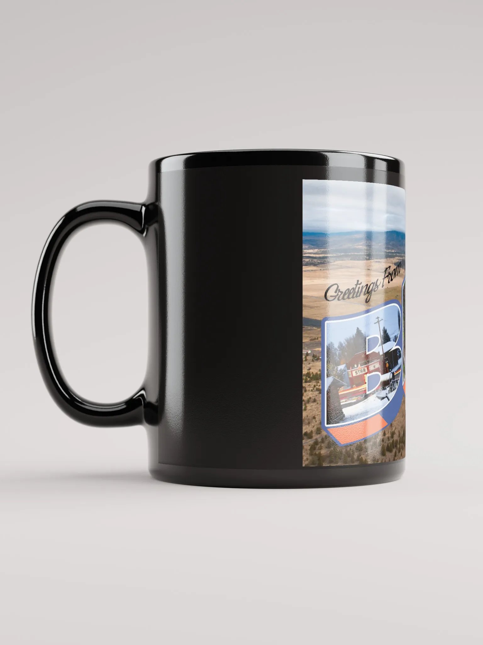 Greetings From Bly Coffee Cup (Black) product image (6)