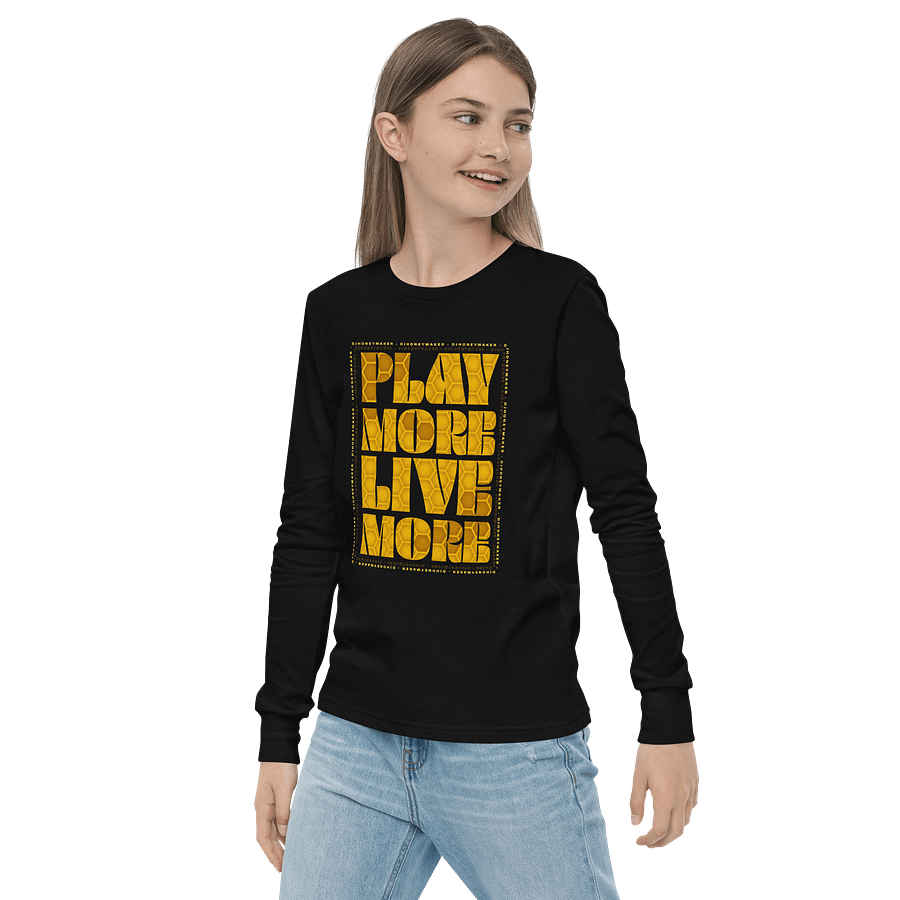 Play More Live More Youth Long Sleeve T-Shirt product image (11)