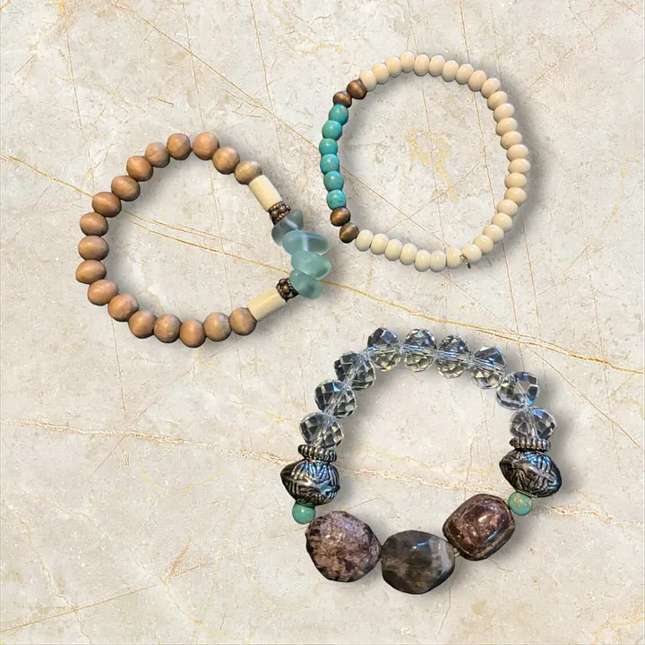 Whimsical Multi Bead Bracelet Stack product image (1)