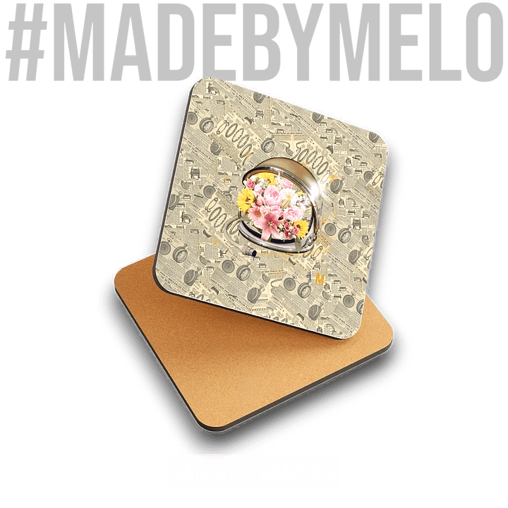 Vintage Floral Flyer - Coaster | #MadeByMELO product image (1)