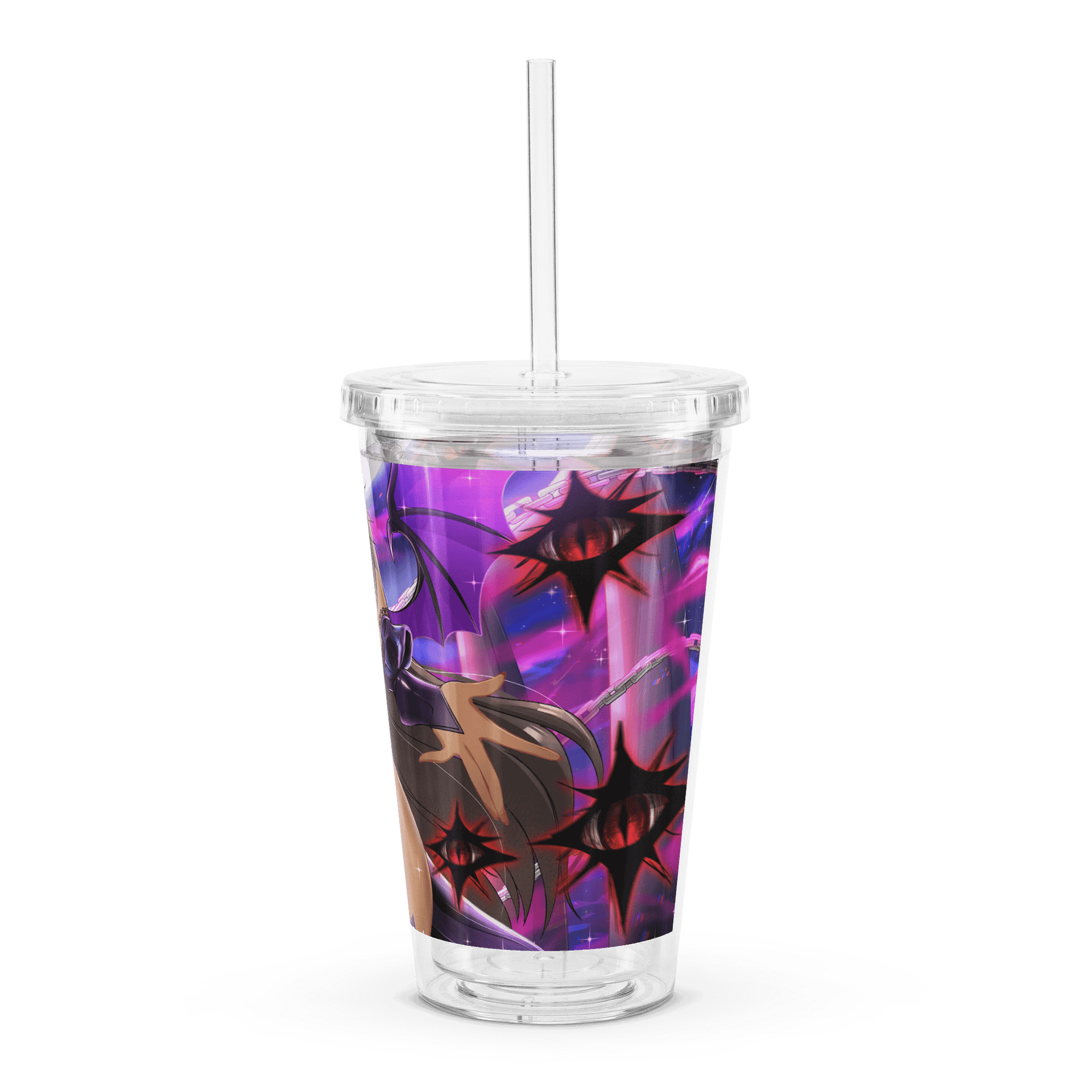 Sip in Style: Double Wall Clear Plastic Tumbler (16 oz) product image (4)