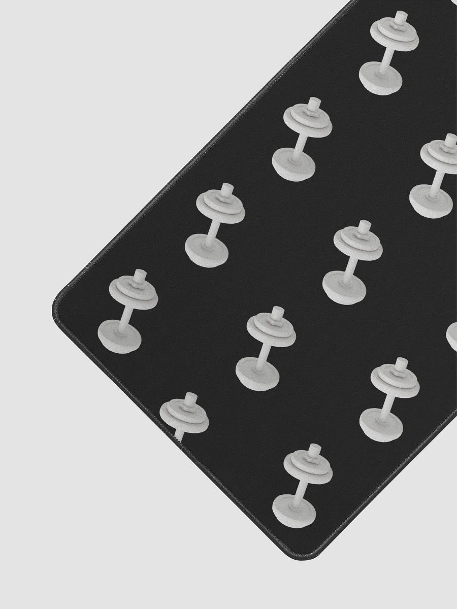 Black Dumbbell Desk Mat product image (1)