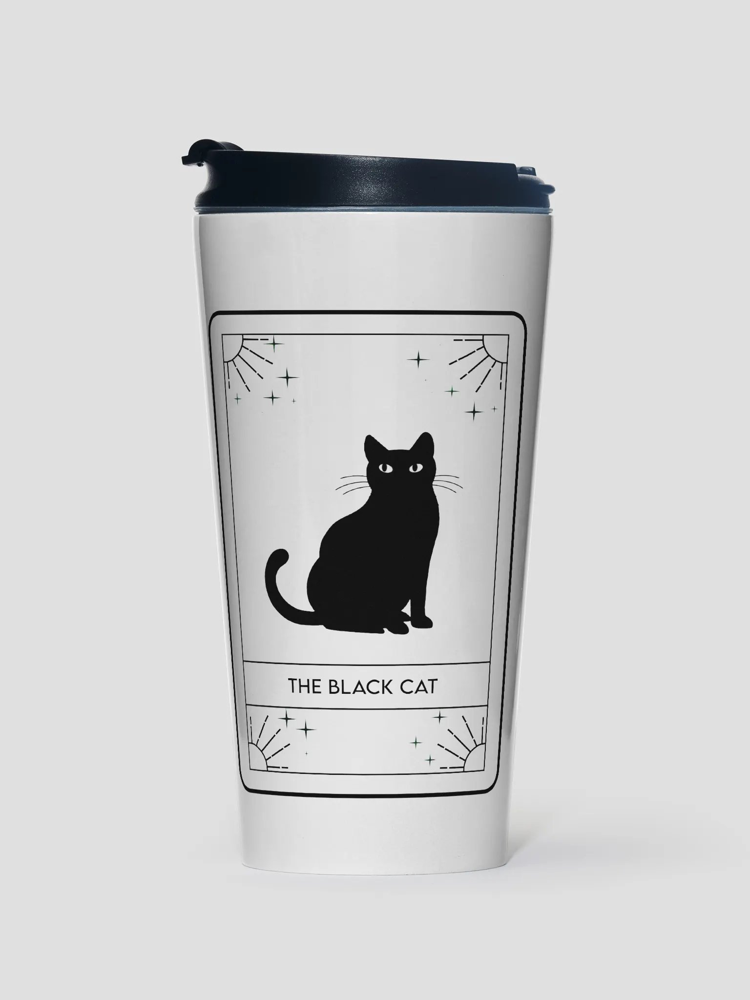 Black Cat Tarot Travel Mug product image (1)