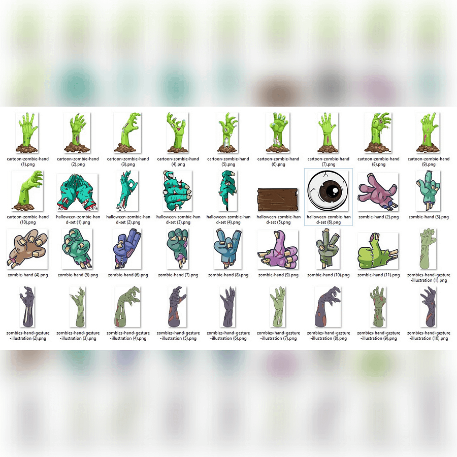 Halloween Zombie Hands Vectors - EPS Format product image (5)
