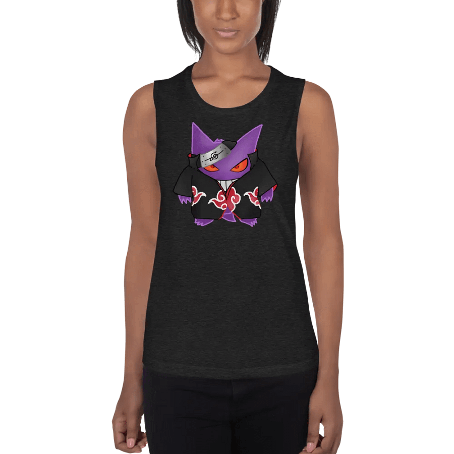 Gengar X Itachi Bella+Canvas Women's Flowy Muscle Tank product image (1)