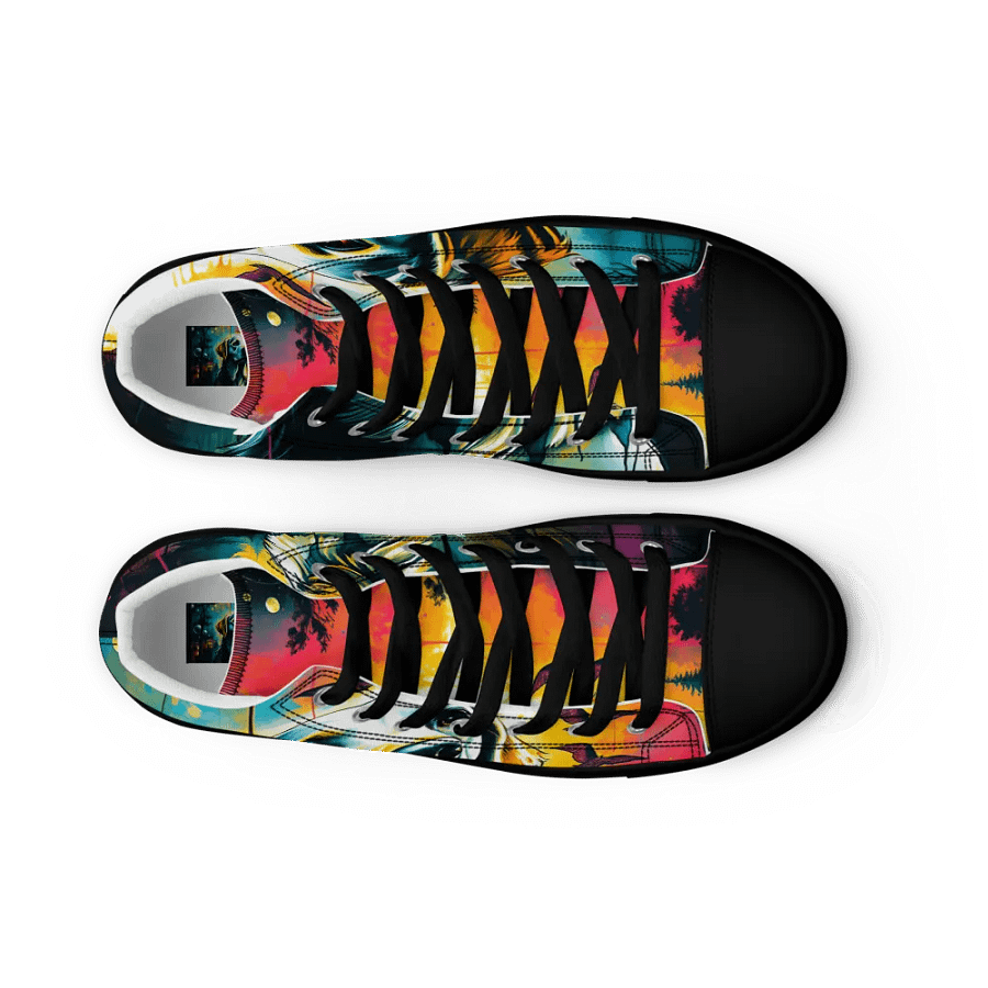 Sweet Karma Bean, Celestial Canine, women's canvas High Tops product image (9)