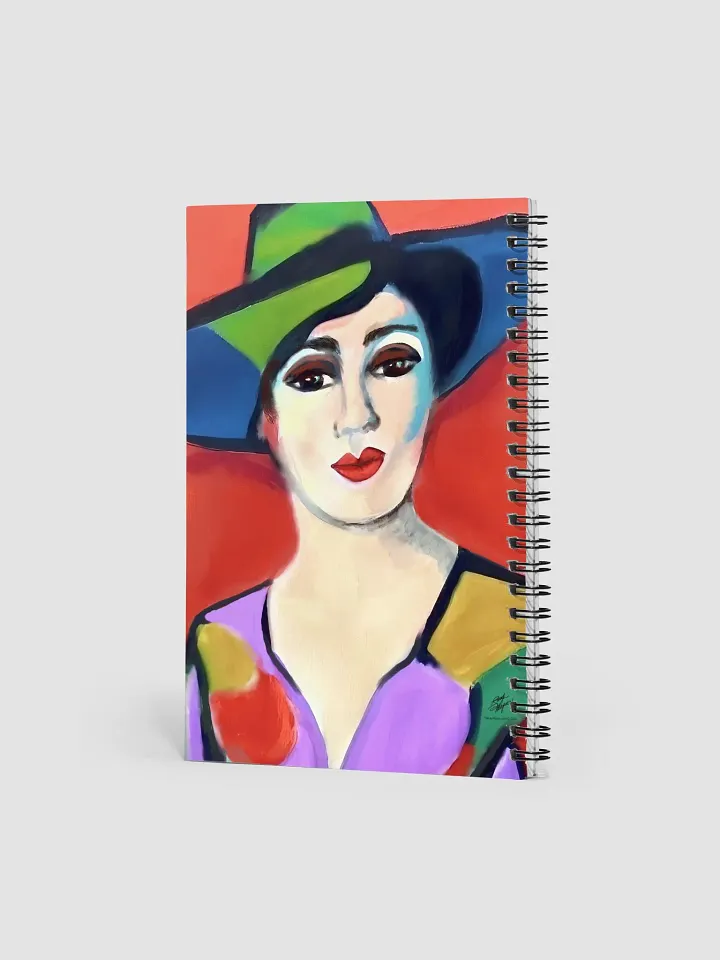 Donna with Hat Spiral Notebook product image (2)