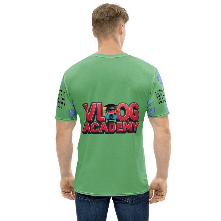 Green Vlog Academy All-Over Print Crew Neck T-Shirt product image (1)